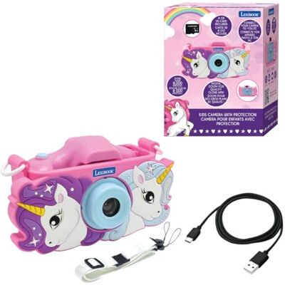 Lexibook , Unicorno, Fotocamera 4-in-1 per Bambini con Protezione, Funzioni Foto, Video, MP3 e Giochi, 15 cornici per Personalizzare Le tue Foto, Scheda di Memoria da 8 GB Inclusa, Lexibook , Unicorno, Fotocamera 4-in-1 per Bambini con Protezione, Funzioni Foto, Video, MP3 e Giochi, 15 cornici per Personalizzare Le tue Foto, Scheda di Memoria da 8 GB Inclusa,