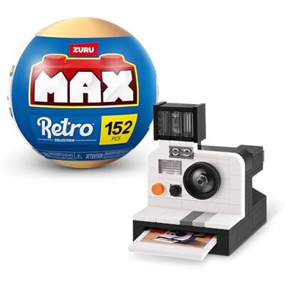 Max Build More Collezione di mattoncini MAX Premium Retro (fino a 221 pezzi, 6 da collezionare) di ZURU. Mattoncini per adolescenti, adulti e collezionisti(macchina fotografica Polaroid). Max Build More Collezione di mattoncini MAX Premium Retro (fino a 221 pezzi, 6 da collezionare) di ZURU. Mattoncini per adolescenti, adulti e collezionisti(macchina fotografica Polaroid).
