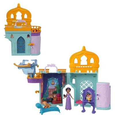 Mattel Disney Princess Set Componibili Il Castello di Jasmine, playset con mini bambola, 2 amici personaggi e 7 accessori inclusi, ispirato al film Disney, giocattolo per bambini, 3+ anni, Mattel Disney Princess Set Componibili Il Castello di Jasmine, playset con mini bambola, 2 amici personaggi e 7 accessori inclusi, ispirato al film Disney, giocattolo per bambini, 3+ anni,