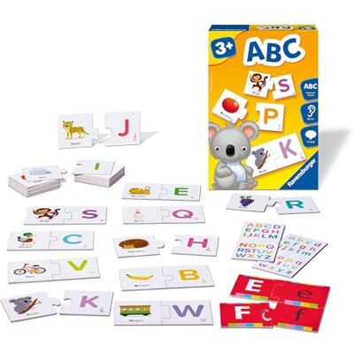 Ravensburger Gioco didattico ABC Discovery of Letters Imparare l'alfabeto Sviluppo della Scrittura minuscola e maiuscola età 3- Ravensburger Gioco didattico ABC Discovery of Letters Imparare l'alfabeto Sviluppo della Scrittura minuscola e maiuscola età 3-