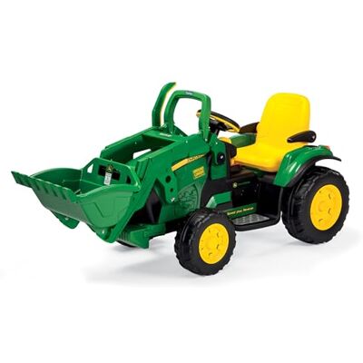 Peg Perego PEG John Deere Ground Loader Trattore Elettrico Cavalcabile per Bambini 3+ Anni con Batteria Ricaricabile 12V, Radio FM e Benna Funzionante Peg Perego PEG John Deere Ground Loader Trattore Elettrico Cavalcabile per Bambini 3+ Anni con Batteria Ricaricabile 12V, Radio FM e Benna Funzionante