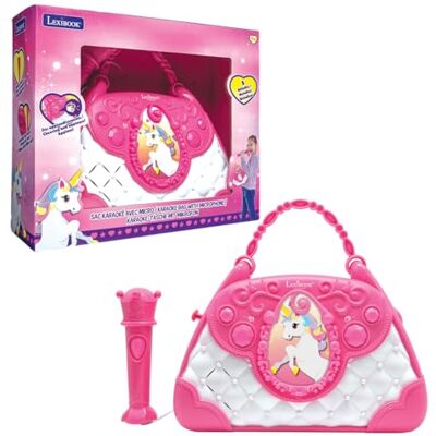 Lexibook Unicornio Borsetta Karaoke con Microfono, effeti vocali, Canzoni Demo, Effetti di Luce, Microfono Incluso, Presa Cavo aux-in, Rosa/Blu, Lexibook Unicornio Borsetta Karaoke con Microfono, effeti vocali, Canzoni Demo, Effetti di Luce, Microfono Incluso, Presa Cavo aux-in, Rosa/Blu,