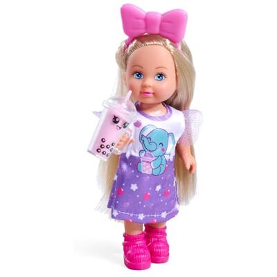 Simba Evi Love Bubble Tea Bambola mobile in un dolce abito da tè a bolle, 12 cm, dai 3 anni in su Simba Evi Love Bubble Tea Bambola mobile in un dolce abito da tè a bolle, 12 cm, dai 3 anni in su