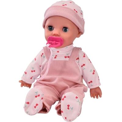 Simba Laura Little Babbler Bambola con 25 suoni per bambini, occhi del sonno, ciuccio e salopette, bambola parlante con funzione, taglia 30 cm, dai 2 anni in su Simba Laura Little Babbler Bambola con 25 suoni per bambini, occhi del sonno, ciuccio e salopette, bambola parlante con funzione, taglia 30 cm, dai 2 anni in su