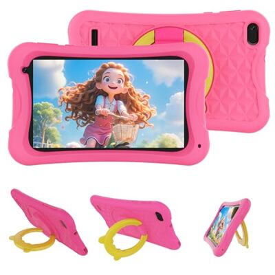 DigiLand 7 Pollici Tablet per Bambini, Android 15 con Custodia Protettiva, 4+32 GB, Schermo IPS 1024*600, Fotocamera 2MP+5MP, Batteria 3000 mAh, Tablet educativo con Controllo Parentale e iWawa(Rosa) DigiLand 7 Pollici Tablet per Bambini, Android 15 con Custodia Protettiva, 4+32 GB, Schermo IPS 1024*600, Fotocamera 2MP+5MP, Batteria 3000 mAh, Tablet educativo con Controllo Parentale e iWawa(Rosa)
