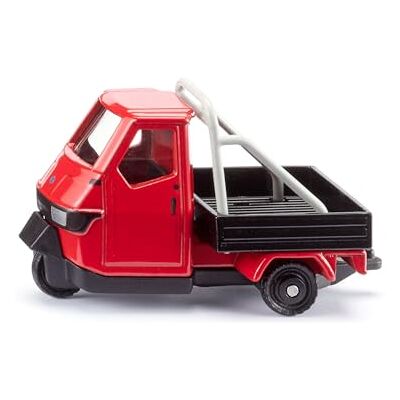 Siku Piaggio Ape Cross, veicolo fuoristrada a tre ruote con gancio di traino e roll-bar, telaio in metallo, rosso-nero, veicolo cult italiano per gli amanti dell'avventura Siku Piaggio Ape Cross, veicolo fuoristrada a tre ruote con gancio di traino e roll-bar, telaio in metallo, rosso-nero, veicolo cult italiano per gli amanti dell'avventura