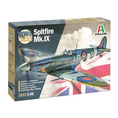 Italeri 1/48 WW2 British Spitfire Mk. IX Ace Modello in plastica Italeri 1/48 WW2 British Spitfire Mk. IX Ace Modello in plastica