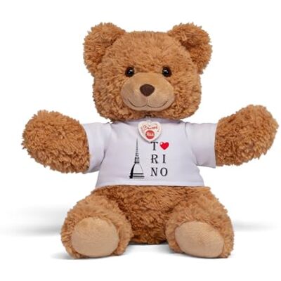 Trudi Bear Marlon T-SHIRT TORINO Peluche con maglietta città italiane, gift ricordo gadget viaggi 32x30x20 cm taglia M Souvenir modello Trudi Bear Marlon T-SHIRT TORINO Peluche con maglietta città italiane, gift ricordo gadget viaggi 32x30x20 cm taglia M Souvenir modello