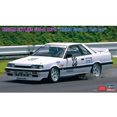 Hasegawa 1:24 Nissan Skyline GTS-R (R31) -Nismo Group A Test Car Model Kit, colore modellato Hasegawa 1:24 Nissan Skyline GTS-R (R31) -Nismo Group A Test Car Model Kit, colore modellato