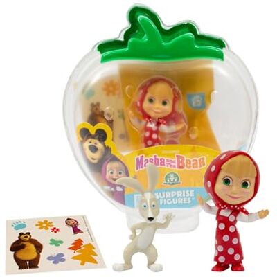 Giochi Preziosi Masha e Orso: Masha e Lepre Set Personaggi da 7 cm, Confezione Trasportabile con Sticker, Personaggi del Cartone Animato Masha e Orso, Per Bambini da 3 Anni in su Giochi Preziosi Masha e Orso: Masha e Lepre Set Personaggi da 7 cm, Confezione Trasportabile con Sticker, Personaggi del Cartone Animato Masha e Orso, Per Bambini da 3 Anni in su