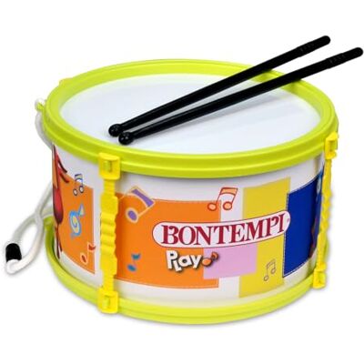 Bontempi BeatMaster Tamburo e Bacchette di 20cm per un'Esperienza Ritmica Completa, Giallo, 21,5x21,5x11,5 cm Bontempi BeatMaster Tamburo e Bacchette di 20cm per un'Esperienza Ritmica Completa, Giallo, 21,5x21,5x11,5 cm