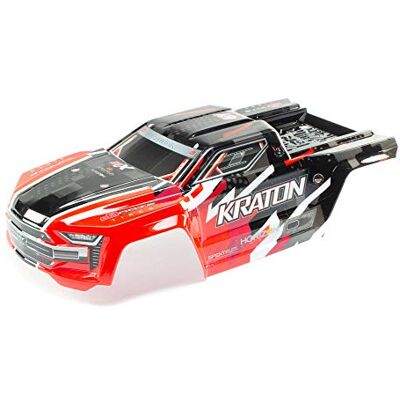 ARRMA -1/8 Painted Body with Decals, Red: KRATON 6S BLX Accessori, Multicolore, ARRMA -1/8 Painted Body with Decals, Red: KRATON 6S BLX Accessori, Multicolore,