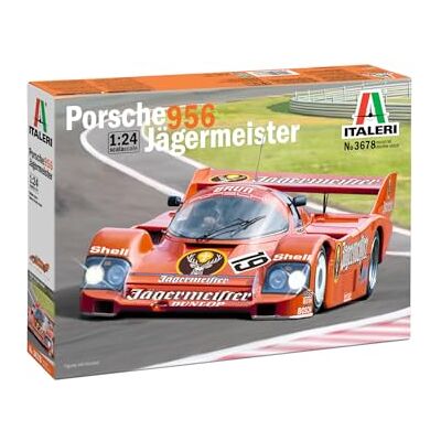 Italeri Porsche 956 Jagermeister, scala 1:24, Plastic Model Kit/Modello in plastica da montare Italeri Porsche 956 Jagermeister, scala 1:24, Plastic Model Kit/Modello in plastica da montare