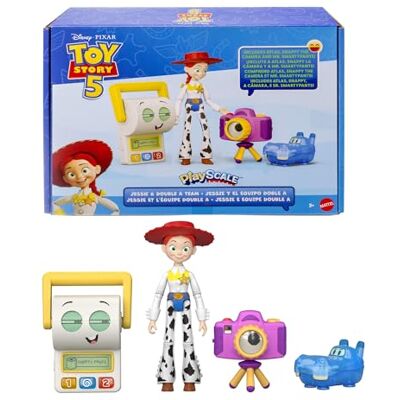 Mattel Disney Pixar Toy Story 5 Jessie e la Squadra Doppia A, set da 4 action figure snodate ispirate ai personaggi del film, include Jessie, Smarty Pants, Atlas e Snappy, 3+ anni, Mattel Disney Pixar Toy Story 5 Jessie e la Squadra Doppia A, set da 4 action figure snodate ispirate ai personaggi del film, include Jessie, Smarty Pants, Atlas e Snappy, 3+ anni,