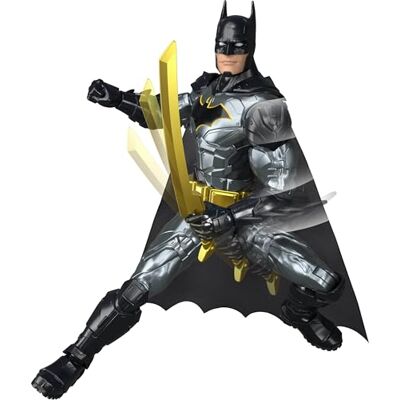 Mattel DC Premier Batman Cacciatore del crimine, action figure da 30cm con oltre 25 frasi iconiche e celebri suoni, 16 punti di articolazione e 4 armi incluse, Mattel DC Premier Batman Cacciatore del crimine, action figure da 30cm con oltre 25 frasi iconiche e celebri suoni, 16 punti di articolazione e 4 armi incluse,