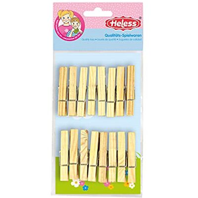 Heless 117 in Legno Panno Peg Set (16) Heless 117 in Legno Panno Peg Set (16)
