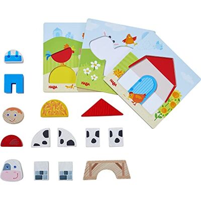 HABA -Gioco di classificazione in Legno, 18 Mesi e più, Colore Colorato, HABA -Gioco di classificazione in Legno, 18 Mesi e più, Colore Colorato,