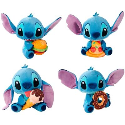 Simba – Disney Stitch con Cibo 30cm – Peluche Morbido, 4 Assortimenti Collezionabili, , da 0 mesi Simba – Disney Stitch con Cibo 30cm – Peluche Morbido, 4 Assortimenti Collezionabili, , da 0 mesi