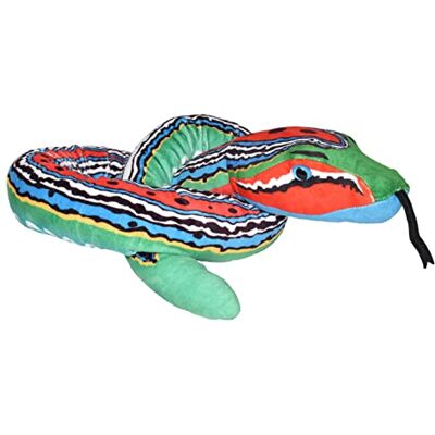 WILD REPUBLIC Plush Snake Rosso Blu Verde, Serpente Di Peluche, Rosso Blu Verde Serpente Giocattolo, Regalo Per Bambini, Peluche Per Bambini, Imbottitura Realizzata Partendo Da Bottiglie Riciclate WILD REPUBLIC Plush Snake Rosso Blu Verde, Serpente Di Peluche, Rosso Blu Verde Serpente Giocattolo, Regalo Per Bambini, Peluche Per Bambini, Imbottitura Realizzata Partendo Da Bottiglie Riciclate
