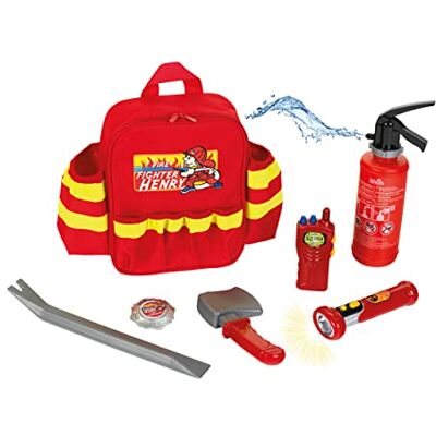 Theo Klein Zaino dei Pompieri Fire Fighter Henry, con Torcia Tascabile a batterie, estintore e Molto Altro, Dimensioni: 28 cm x 25 cm x 8,5 cm, Giocattolo per Bambini a Partire dai 3 Anni di età Theo Klein Zaino dei Pompieri Fire Fighter Henry, con Torcia Tascabile a batterie, estintore e Molto Altro, Dimensioni: 28 cm x 25 cm x 8,5 cm, Giocattolo per Bambini a Partire dai 3 Anni di età