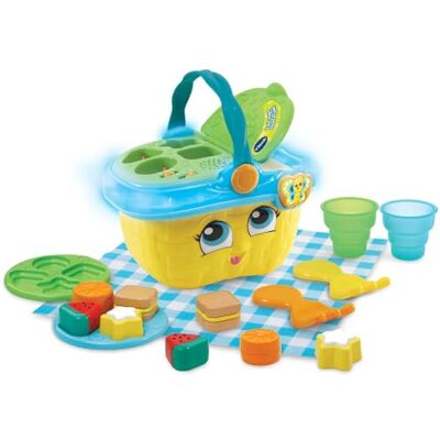 VTech Il Mio Magico Cestino da Picnic, Cestino con Giochi Educativi per Bambini, Giocattolo con Forme, Gioco Interattivo con Tante attività, Lingua Italiana, Batterie Incluse, 1-4 Anni VTech Il Mio Magico Cestino da Picnic, Cestino con Giochi Educativi per Bambini, Giocattolo con Forme, Gioco Interattivo con Tante attività, Lingua Italiana, Batterie Incluse, 1-4 Anni