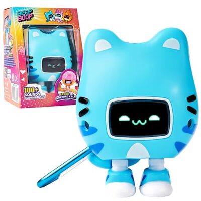 Giochi Preziosi Beep Boop Miao Miao, Personaggio Interattivo Da Accudire, Animale virtuale Gatto Con Moschettone, 4 Mini Giochi e 70 Suoni, Gioco per Bambini dai 5 anni Giochi Preziosi Beep Boop Miao Miao, Personaggio Interattivo Da Accudire, Animale virtuale Gatto Con Moschettone, 4 Mini Giochi e 70 Suoni, Gioco per Bambini dai 5 anni