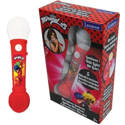 Lexibook Miraculous Microfono Luminoso per Bambini, Gioco Musicale, Altoparlante Incorporato, Effetti Luminosi, Melodie Demo Incluse, Rosso, Lexibook Miraculous Microfono Luminoso per Bambini, Gioco Musicale, Altoparlante Incorporato, Effetti Luminosi, Melodie Demo Incluse, Rosso,