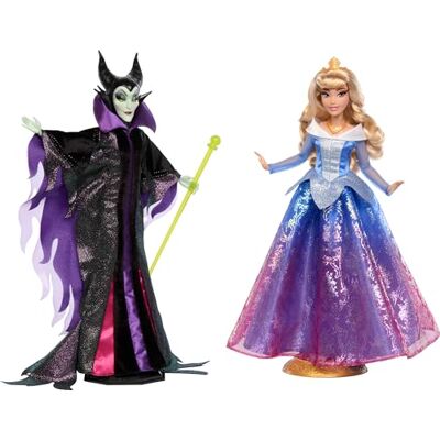 Mattel Disney Collector Malefica e Aurora, set da 2 bambole da collezione con abiti e look ispirati al film Disney "La bella addormentata nel bosco", giocattolo per bambini, 6+ anni, Mattel Disney Collector Malefica e Aurora, set da 2 bambole da collezione con abiti e look ispirati al film Disney "La bella addormentata nel bosco", giocattolo per bambini, 6+ anni,