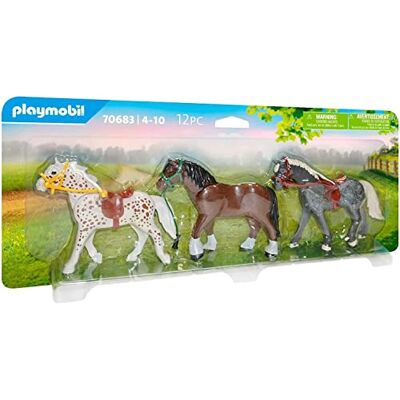Playmobil Country -3 Pony, dai 4 Anni Playmobil Country -3 Pony, dai 4 Anni