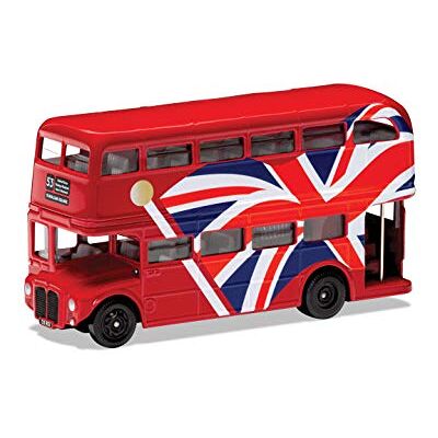 Corgi Autobus Londra Bandiera Union Jack Modello 1/64 - Giocattolo Corgi Autobus Londra Bandiera Union Jack Modello 1/64 - Giocattolo