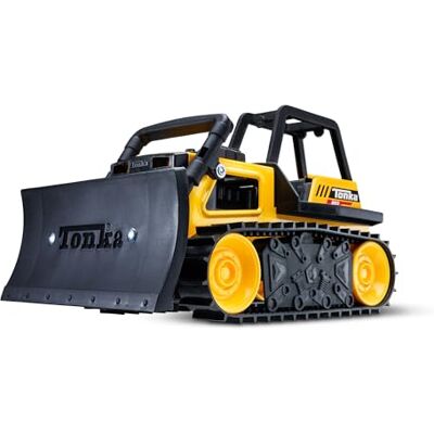 Tonka Steel Classics Ruspa, , camion ruspa giocattolo per bambini, giocattoli da costruzione per il gioco creativo, giallo-nero, adatto ai bambini e bambine dai 3 anni in su Tonka Steel Classics Ruspa, , camion ruspa giocattolo per bambini, giocattoli da costruzione per il gioco creativo, giallo-nero, adatto ai bambini e bambine dai 3 anni in su