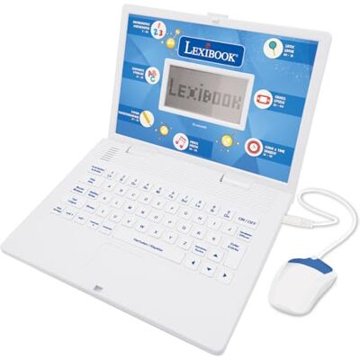 Lexibook , Computer educativo bilingue FRANCESA/NEERLANDES, Giocattolo per Bambini con 124 attività di Lingua, Scrittura, Matematica, logica, Musica e Giochi, , Bianco/Blu Lexibook , Computer educativo bilingue FRANCESA/NEERLANDES, Giocattolo per Bambini con 124 attività di Lingua, Scrittura, Matematica, logica, Musica e Giochi, , Bianco/Blu