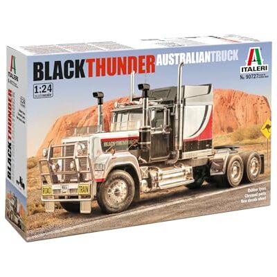 Italeri 90727 Black Thunder Australian Truck, scala 1:24, Plastic Model Kit/Modello in plastica da montare Italeri 90727 Black Thunder Australian Truck, scala 1:24, Plastic Model Kit/Modello in plastica da montare