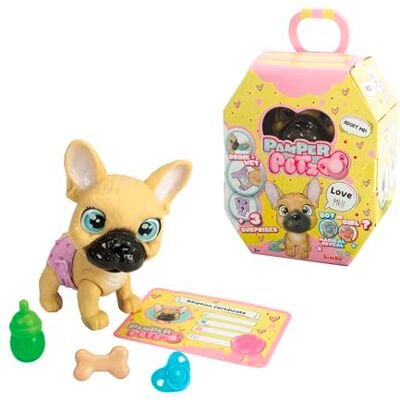 Simba Pamper Petz Bulldog Francese, con accessori, gender reveal, certificato di adozione, +3 anni, Simba Pamper Petz Bulldog Francese, con accessori, gender reveal, certificato di adozione, +3 anni,