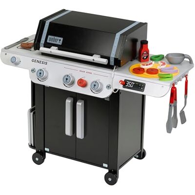 Theo Klein Weber Barbecue Genesis in legno I Inclusi inserti per bistecca, pizza o verdure I Con manici, utensili e posate da barbecue I Giocattolo per bambini dai 3 anni in su Theo Klein Weber Barbecue Genesis in legno I Inclusi inserti per bistecca, pizza o verdure I Con manici, utensili e posate da barbecue I Giocattolo per bambini dai 3 anni in su