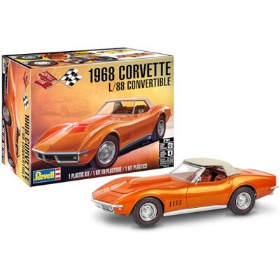 Revell Monogram Corvette L-88 Roadster '68 scala 1:25 Kit modellino in plastica non costruita/non verniciata Revell Monogram Corvette L-88 Roadster '68 scala 1:25 Kit modellino in plastica non costruita/non verniciata