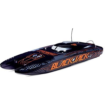 Pro Boat Proboat Blackjack 42" 8S Catamarano brushless RTR, nero/arancione Pro Boat Proboat Blackjack 42" 8S Catamarano brushless RTR, nero/arancione