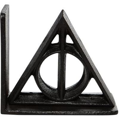Enesco Wizarding World of Harry Potter Deathly Hallows Libri titolari fermali, Metallo, Nero, 5.25 inch Enesco Wizarding World of Harry Potter Deathly Hallows Libri titolari fermali, Metallo, Nero, 5.25 inch