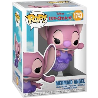 Funko POP! Disney: Lilo & Stitch Mermaid Angel Figura in vinile da collezione Idea regalo Prodotto ufficiale Giocattoli per bambini e adulti Modello di figura per collezionisti Funko POP! Disney: Lilo & Stitch Mermaid Angel Figura in vinile da collezione Idea regalo Prodotto ufficiale Giocattoli per bambini e adulti Modello di figura per collezionisti