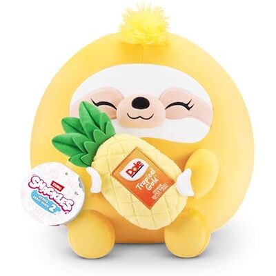 Snackles Snackle Serie 2 Snackle da 20 cm di ZURU, peluche batuffoloso, coccoloso e schiacciabile da 20 cm con accessorio snack, Sloth (Dole, Pineapple) Snackles Snackle Serie 2 Snackle da 20 cm di ZURU, peluche batuffoloso, coccoloso e schiacciabile da 20 cm con accessorio snack, Sloth (Dole, Pineapple)