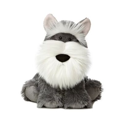 Aurora Mondiale WOOF e Amici Willi Schnauzer, Peluche, da 12 Pollici, Grigio/Bianco Aurora Mondiale WOOF e Amici Willi Schnauzer, Peluche, da 12 Pollici, Grigio/Bianco