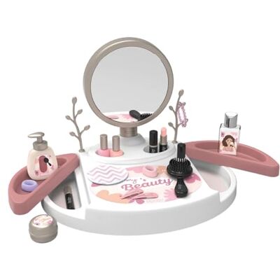Smoby My Beauty Studio Parrucchiere, Salone per unghie, Trucco finto Specchio rimovibile Cassetti girevoli 15 accessori Materiale riciclato Dai 3 anni Prodotto in Francia Smoby My Beauty Studio Parrucchiere, Salone per unghie, Trucco finto Specchio rimovibile Cassetti girevoli 15 accessori Materiale riciclato Dai 3 anni Prodotto in Francia