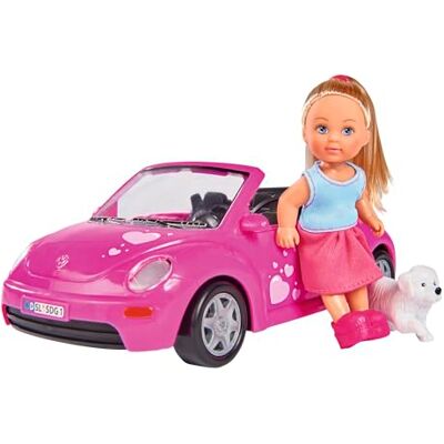 Simba - Auto con Evi e Cucciolo, Multicolore, 105731539 Simba - Auto con Evi e Cucciolo, Multicolore, 105731539