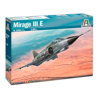 Italeri 1:48 Mirage III E Modellismo, kit da costruzione, modellismo da pavimento, artigianato, hobby, incollaggio, kit di costruzione in plastica, fedele ai dettagli, kit militare Italeri 1:48 Mirage III E Modellismo, kit da costruzione, modellismo da pavimento, artigianato, hobby, incollaggio, kit di costruzione in plastica, fedele ai dettagli, kit militare