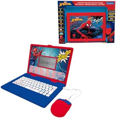 Lexibook , Marvel Spider-Man, Laptop Educativo Bilingue, Inglese e Italiano, 164 Attività, Matematica, Giochi di Logica, Modalità Musica, Schermo LCD, Rosso/Blu, Lexibook , Marvel Spider-Man, Laptop Educativo Bilingue, Inglese e Italiano, 164 Attività, Matematica, Giochi di Logica, Modalità Musica, Schermo LCD, Rosso/Blu,