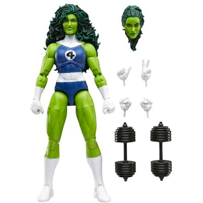 Marvel Hasbro Legends Series, She-Hulk, Action Figure Ispirata ai Fantastici Quattro Marvel Hasbro Legends Series, She-Hulk, Action Figure Ispirata ai Fantastici Quattro