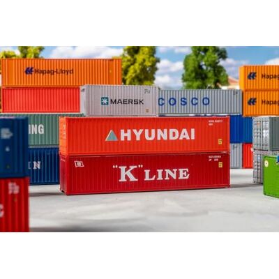 FALLER -40' contenitore K-LINE e HYUNDAI scartamento H0 FALLER -40' contenitore K-LINE e HYUNDAI scartamento H0