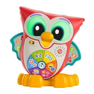 Fisher Price Parlamici Baby Gufo Luminoso Impara con Me, Edizione Francese, Giocattolo Interattivo Musicale con Luci e Movimenti per l'apprendimento, Giocattolo per Bambini, 18+ Mesi, Fisher Price Parlamici Baby Gufo Luminoso Impara con Me, Edizione Francese, Giocattolo Interattivo Musicale con Luci e Movimenti per l'apprendimento, Giocattolo per Bambini, 18+ Mesi,