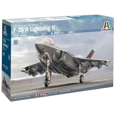 Italeri F-35 A Lightning II, scala 1:48, Plastic Model Kit/Modello in plastica da montare Italeri F-35 A Lightning II, scala 1:48, Plastic Model Kit/Modello in plastica da montare