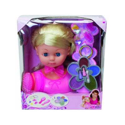 Simba 105564348 Steffi Love Girls, 25 cm- Testa per acconciatura, completa di accessori Simba 105564348 Steffi Love Girls, 25 cm- Testa per acconciatura, completa di accessori